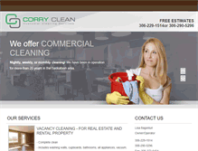 Tablet Screenshot of corryclean.com